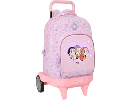 Safta Mochila Compact Evolution K-pop Demon Hunters Chibi con ruedas