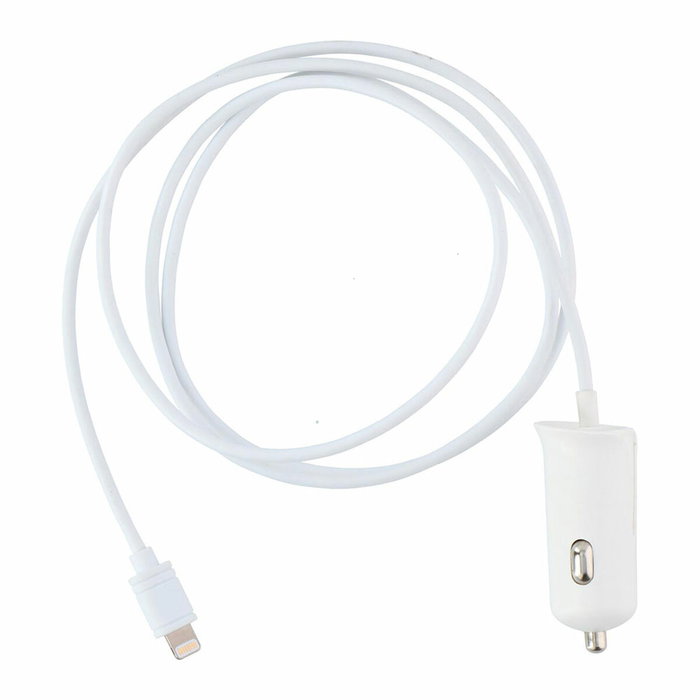 All Ride Cargador de automóvil para iPhone e iPad 2,1A Blanco All Ride Cargador de automóvil para iPhone e iPad 2,1A Blanco