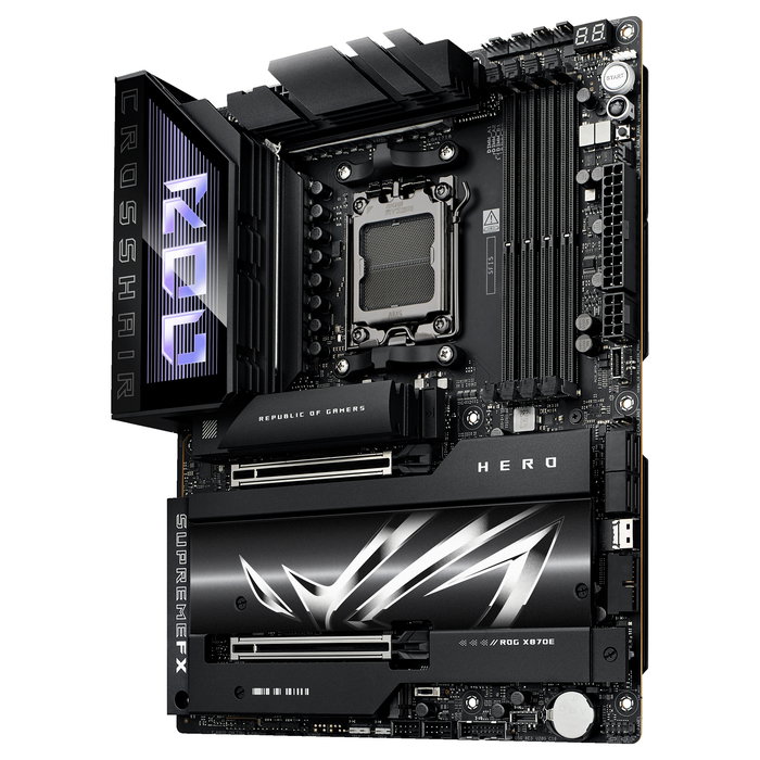 ASUS ROG Crosshair X870E Hero Placa Base ATX AMD AM5 DDR5 192GB Wi-Fi 7 Bluetooth 5.4 SATA M.2 USB4 Chipset X870E
