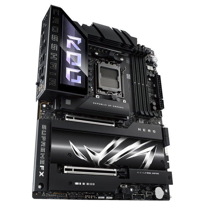 ASUS ROG Crosshair X870E Hero Placa Base ATX AMD AM5 DDR5 192GB Wi-Fi 7 Bluetooth 5.4 SATA M.2 USB4 Chipset X870E