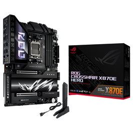 ASUS ROG Crosshair X870E Hero Placa Base ATX AMD AM5 DDR5 192GB Wi-Fi 7 Bluetooth 5.4 SATA M.2 USB4 Chipset X870E