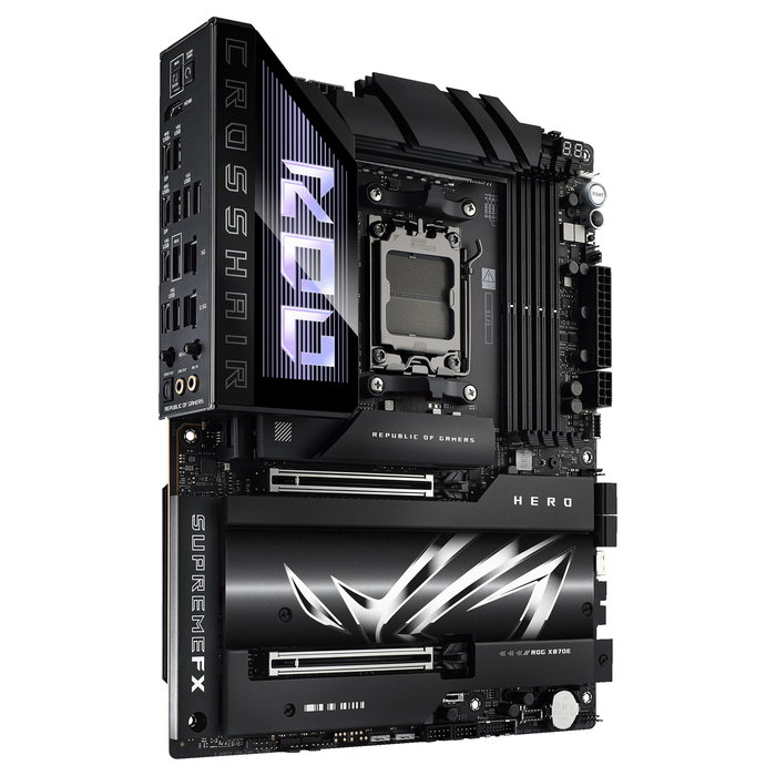 ASUS ROG Crosshair X870E Hero Placa Base ATX AMD AM5 DDR5 192GB Wi-Fi 7 Bluetooth 5.4 SATA M.2 USB4 Chipset X870E