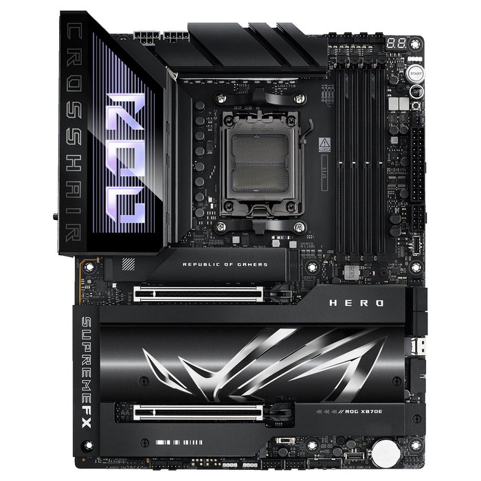 ASUS ROG Crosshair X870E Hero Placa Base ATX AMD AM5 DDR5 192GB Wi-Fi 7 Bluetooth 5.4 SATA M.2 USB4 Chipset X870E