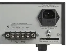 BOSCH PLE-1ME060-EU Amplificador Mezclador de 60W con 4 Micrófonos y Entrada de Música Ambiental