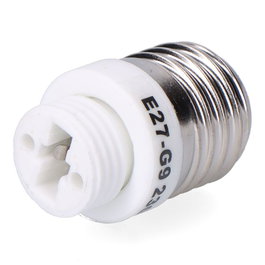 F-Line Convertidor de Rosca E27 a G9, Blanco, 2 a 230 V, Ø29 x 50 mm