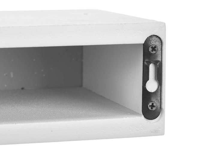 Giftdecor Tres Estantes Espejo 15 30 45 cm Blanco (Set de 4)