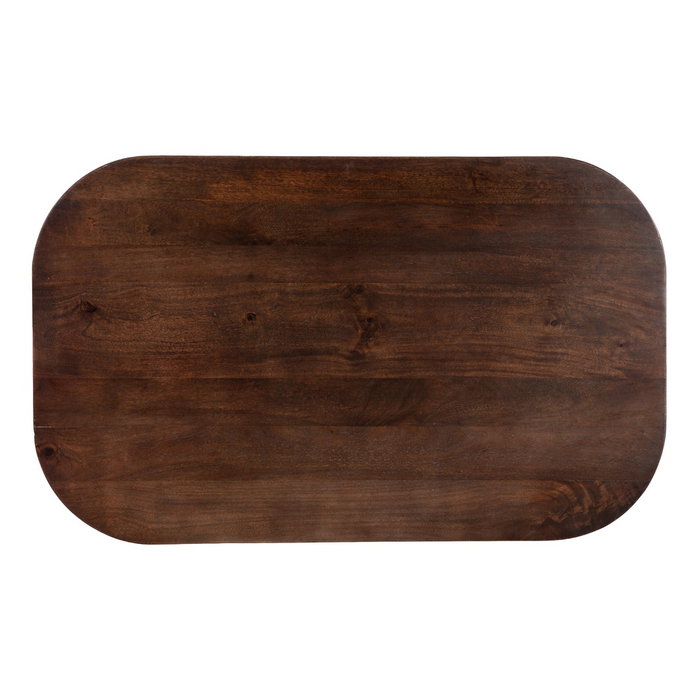 Mesita Marrón Oscuro Madera de Mango 115 X 70 X 43 cm