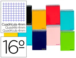 Liderpapel Cuaderno Espiral Bolsillo Dieciseisavo Apaisado Smart