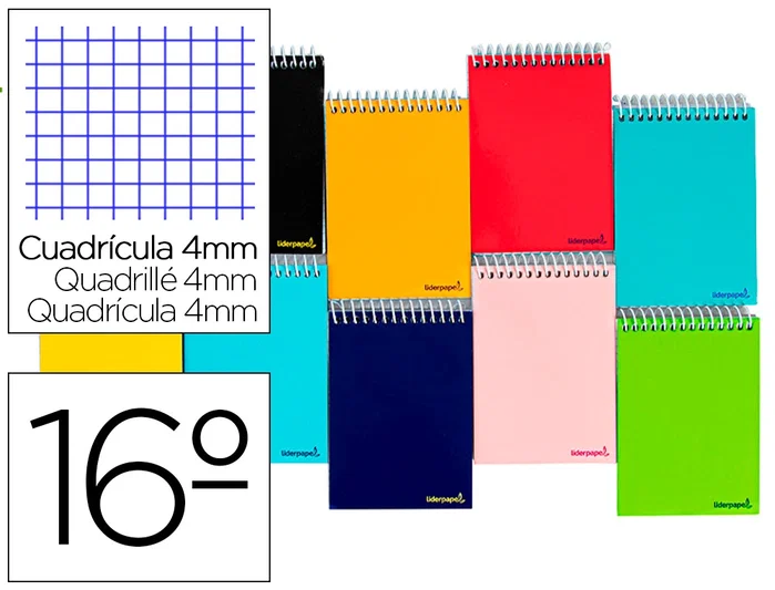 Liderpapel Cuaderno Espiral Bolsillo Dieciseisavo Apaisado Smart Liderpapel Cuaderno Espiral Bolsillo Dieciseisavo Apaisado Smart