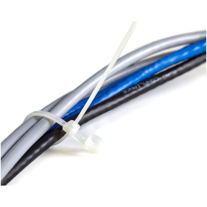 StarTech.com Bridas de sujeción de 4 pulgadas (10 cm) con orificio de montaje de 2 mm