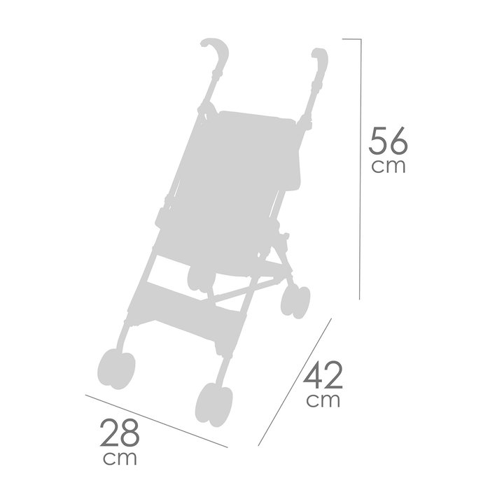 DeCuevas Silla de Muñecas Plegable Botanic 90068 - Carro de Paseo con Bolsa DeCuevas Silla de Muñecas Plegable Botanic 90068 - Carro de Paseo con Bolsa