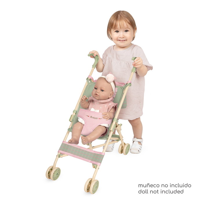 DeCuevas Silla de Muñecas Plegable Botanic 90068 - Carro de Paseo con Bolsa DeCuevas Silla de Muñecas Plegable Botanic 90068 - Carro de Paseo con Bolsa