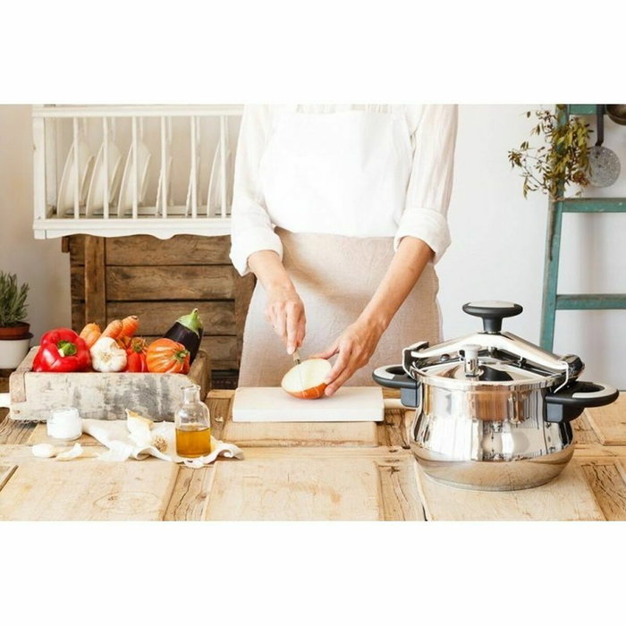 Bra Olla a Presión New Star 6L 22cm Acero Inoxidable Apta para Inducción