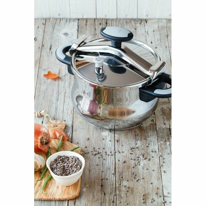 Bra Olla a Presión New Star 6L 22cm Acero Inoxidable Apta para Inducción