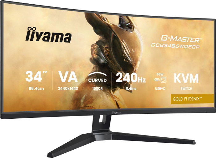 iiyama G-Master GCB3486WQSCP-B1 Monitor Gaming Curvo 34 pulgadas 240 Hz UltraWide Quad HD