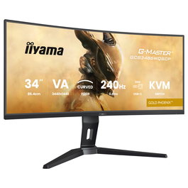 Iiyama G-Master GCB3486WQSCP-B1 Monitor Gaming 34 Pulgadas Curvo UltraWide Quad HD 3440x1440 VA 240Hz 0.4ms AMD FreeSync Premium HDR400 1500R USB-C 95W Altavoces Negro