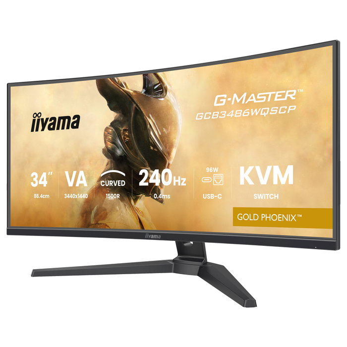 iiyama G-MASTER GCB3486WQSCP-B1 Monitor Curvo 34 Pulgadas UltraWide Quad HD 240 Hz Black