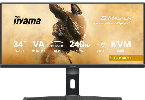iiyama G-Master GCB3486WQSCP Gold Phoenix 34 pulg. Curvo 240 Hz VA 3440 x 1440
