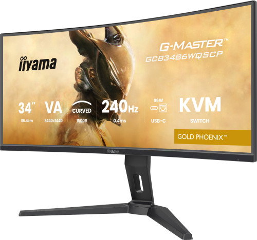 iiyama G-Master GCB3486WQSCP Gold Phoenix 34 pulg. Curvo 240 Hz VA 3440 x 1440
