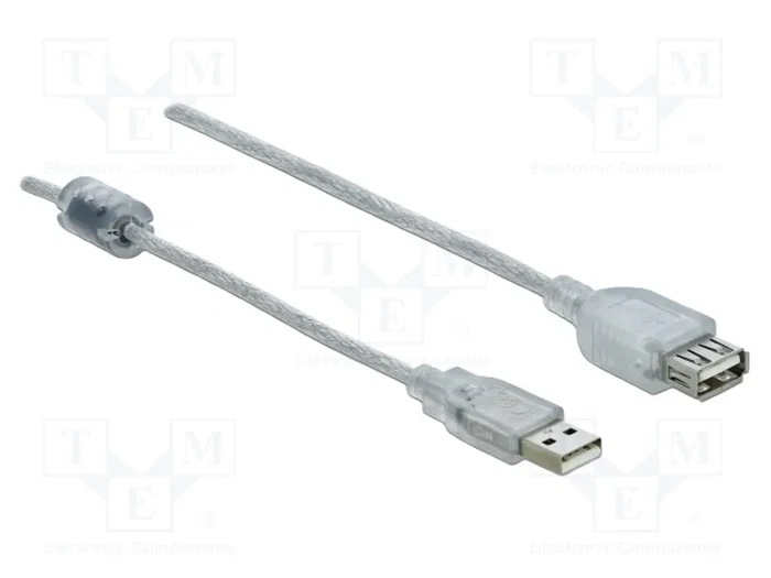 DeLOCK 83883 Cable de extensión USB 2.0 Tipo-A a Tipo-A de 2 m transparente DeLOCK 83883 Cable de extensión USB 2.0 Tipo-A a Tipo-A de 2 m transparente