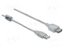 DeLOCK 83883 Cable de extensión USB 2.0 Tipo-A a Tipo-A de 2 m transparente