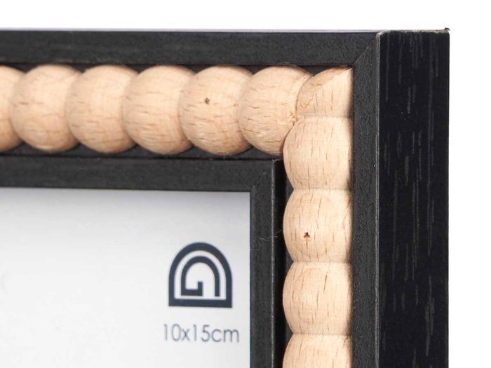 Giftdecor Portafotos Negro Bolas 10x15 cm (Set de 24)