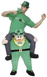 Creaciones Llopis Disfraz Adulto San Patricio con Jinete a Hombros Talla L
