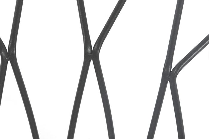 DKD Home Decor Mesa Centro Urban Metal Cristal Negro 85x85x39 cm