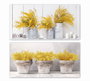 DKD Home Decor Cuadro Lienzo Pino 60x30 Macetas Surtido de 2