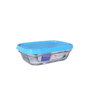 Duralex Fiambrera Rectangular Freshbox 0.4L Tapa Azul (8 Unidades)