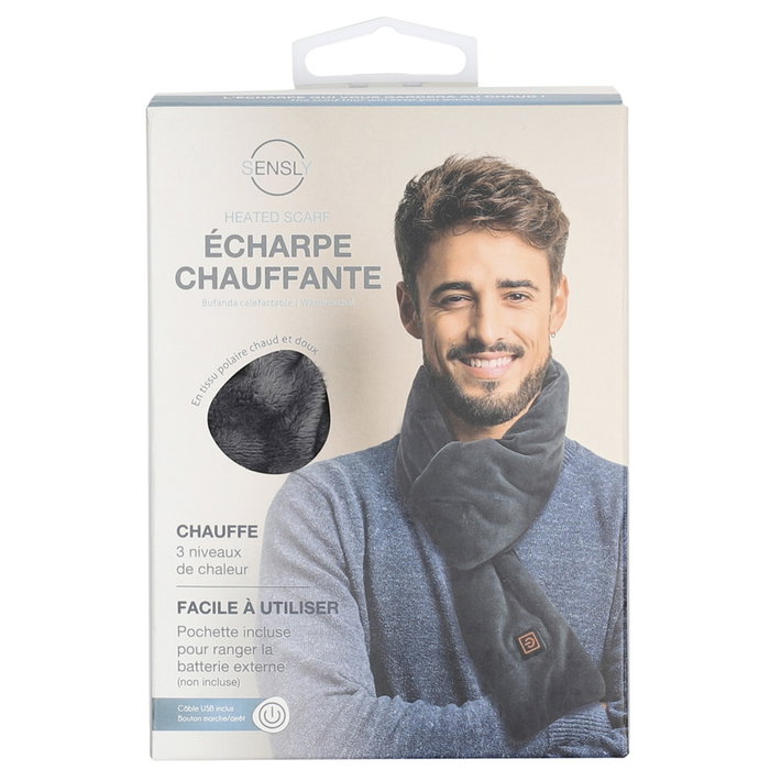 Sensly Bufanda Térmica USB Calentable para Hombre y Mujer - Invierno Suave y Lavable Sensly Bufanda Térmica USB Calentable para Hombre y Mujer - Invierno Suave y Lavable