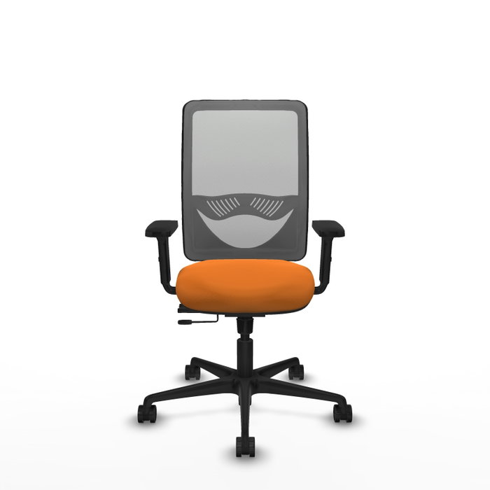 PIQUERAS Y CRESPO Silla de oficina Zulema Naranja y Gris PIQUERAS Y CRESPO Silla de oficina Zulema Naranja y Gris