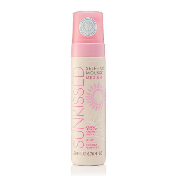 Sunkissed Self-Tan Mousse Medium Fragancia Coco 200ml