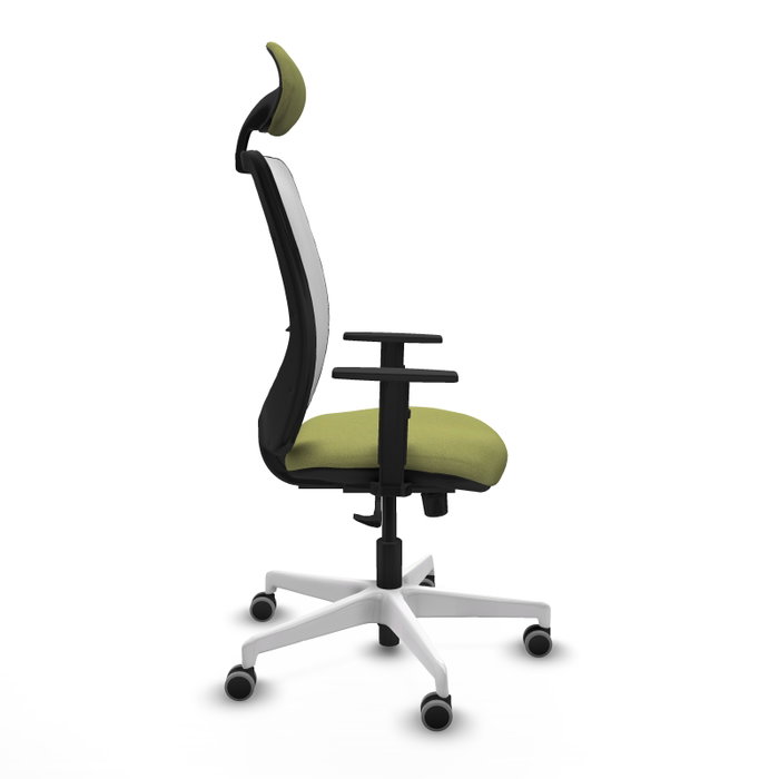 PIQUERAS Y CRESPO Silla de oficina Zulema Verde oliva y Blanco PIQUERAS Y CRESPO Silla de oficina Zulema Verde oliva y Blanco