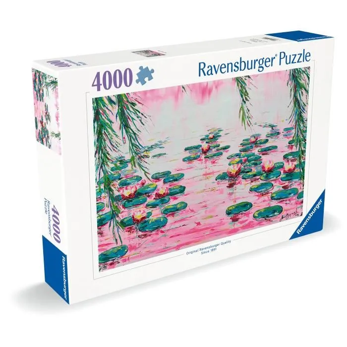 Ravensburger RAV1738346952806 Los nenúfares rosados Juego de 4000 piezas