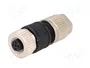 HARTING Conector M12 HARAX hembra de 4 pines recto