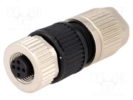 HARTING Conector M12 HARAX hembra de 4 pines recto