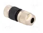 HARTING Conector M12 HARAX hembra de 4 pines recto