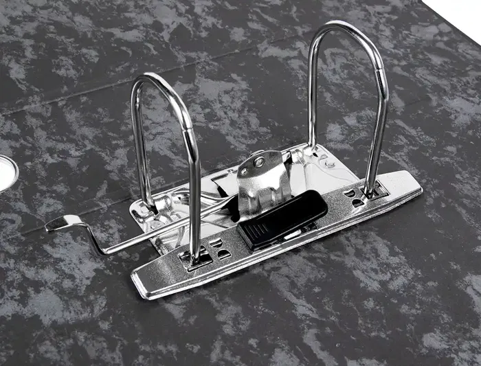 Liderpapel Archivador de Palanca Classic Blue Lomo 80mm Negro Compresor Metálico