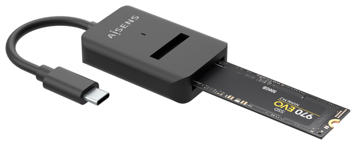 Aisens Dock USB-C para SSD M.2 SATA/NVMe ASUC-M2D011-BK Negro