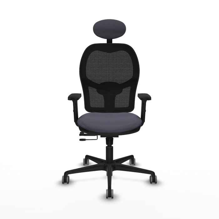 PIQUERAS Y CRESPO Silla de oficina Jorquera con mecanismo Sincro/Traslack, Gris oscuro y Negro PIQUERAS Y CRESPO Silla de oficina Jorquera con mecanismo Sincro/Traslack, Gris oscuro y Negro