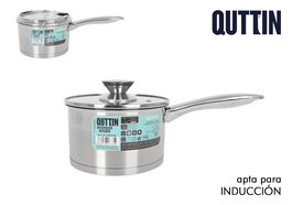 Hermes Cazo Acero Inoxidable 16 cm (1.8L) con Tapa (8 Unidades)