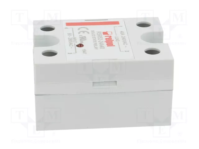 RELPOL RSR52 Relé de semiconductor monofásico 40A 48-280V AC