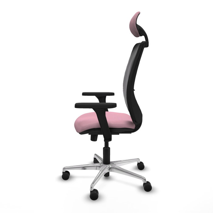 PIQUERAS Y CRESPO Silla de oficina Zulema Rosa con mecanismo Sincro