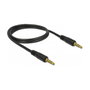 DeLOCK 85696 Cable de audio estéreo 3,5 mm 5 pines, 1 m, Negro