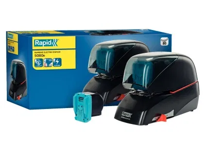 Rapid grapadora eléctrica supreme 5080e negro