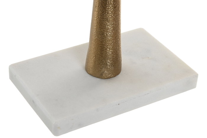 DKD Home Decor Escultura de Palmera en Aluminio y Mármol, Dorado y Blanco DKD Home Decor Escultura de Palmera en Aluminio y Mármol, Dorado y Blanco