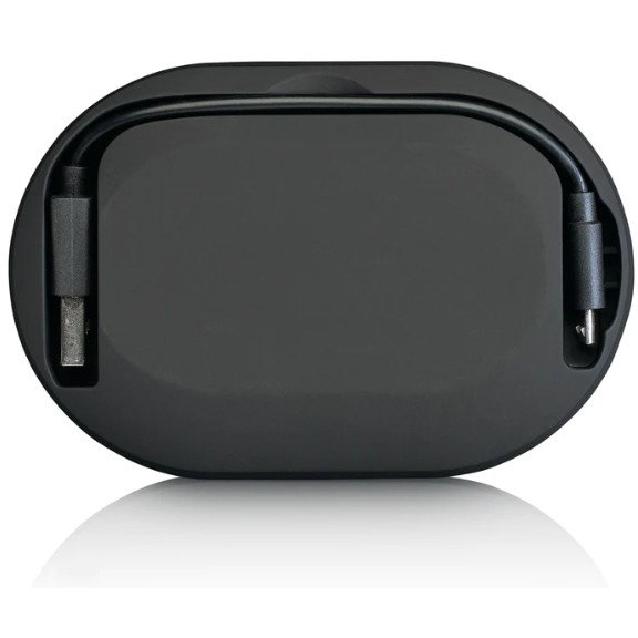 Lenco EPB-460BK Auriculares Bluetooth True Wireless TWS con Micrófono Negro - IPX5 Deportes Batería 60h