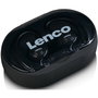 Lenco EPB-460BK Auriculares Bluetooth True Wireless TWS con Micrófono Negro - IPX5 Deportes Batería 60h