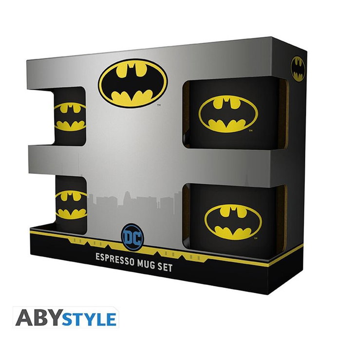 Abystyle Taza espresso DC Comics Batman Iconic 110 ml, 4 unidades Abystyle Taza espresso DC Comics Batman Iconic 110 ml, 4 unidades